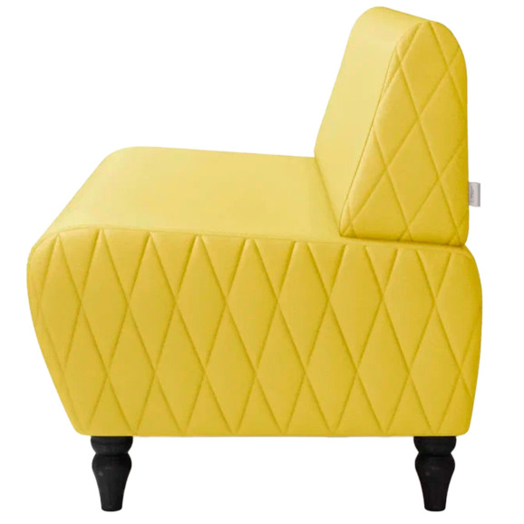 Диван Лотик, экокожа, желтый - фото 4