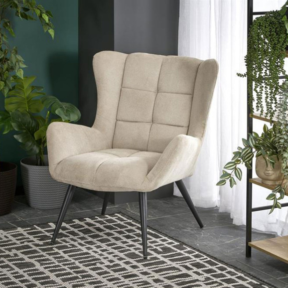 Кресло Quantum, бежевый, черный - фото 2