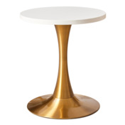 Фотография товара Стол журнальный 0872DT, золотой, белый от компании ChiedoCover.