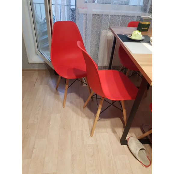 Стул Eames DSW красный - фото 8