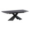 Настоящее фото товара Стол раздвижной Моден 1400х800+300, даркстоун, черный муар, произведённого компанией ChiedoCover