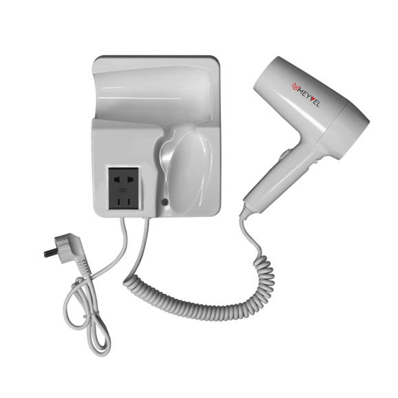Фен для волос настенный Meyvel MF5S-1600 (White) - фото 2