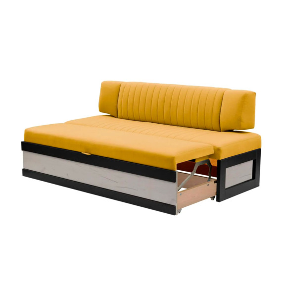 Диван для кухни Оттион 174 дуб крафт белый, желтый - фото 3