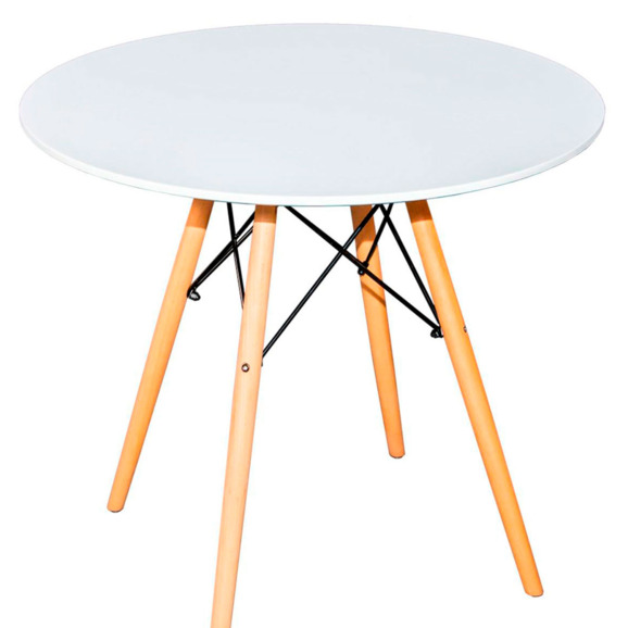 Стол EAMES, белый, D100 - фото 1