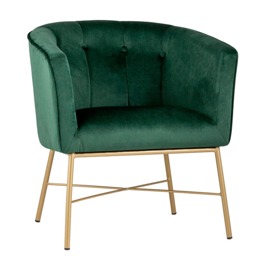 Кресло Шале велюр зеленый - фото 1