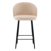 Фотография Стул полубарный Ханнингем букле, бежевый Фотография товара Стул полубарный Ханнингем букле, бежевый от компании ChiedoCover.