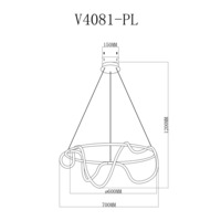 Подвесной светодиодный светильник V4081-PL True