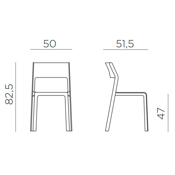 Стул пластиковый Trill Bistrot, агава - фото 2