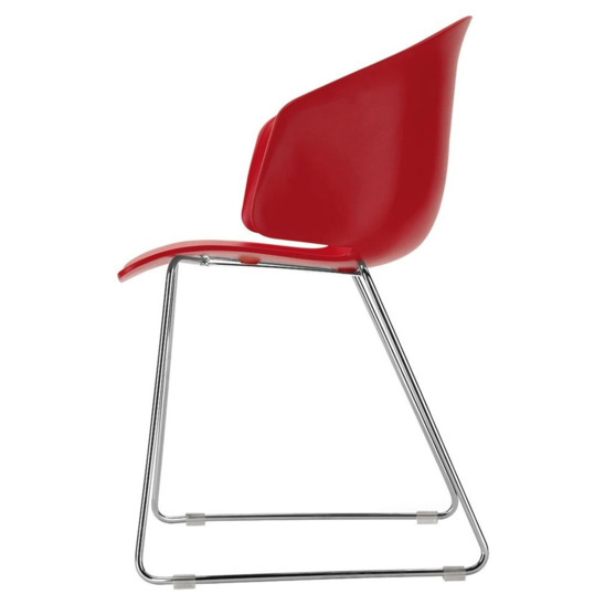 Кресло пластиковое Форта, красный - фото 2