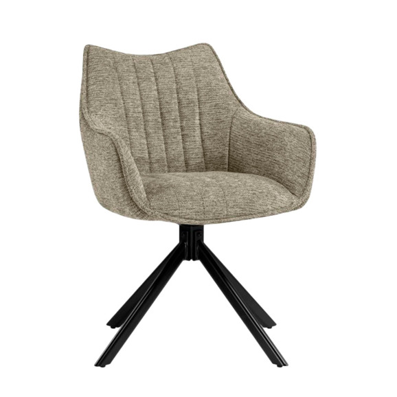 Стул на металлокаркасе Denever beige / black - фото 1