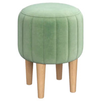 Настоящее фото товара Пуф Ноотропик, круглый, оливковый, произведённого компанией ChiedoCover