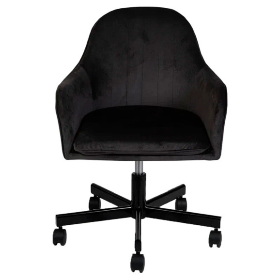 Кресло Сета, пятилучие, черный, велюр - фото 2