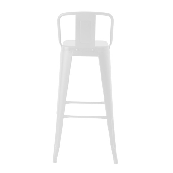 Стул Tolix со спинкой барный, белый Стул Tolix со спинкой барный, белый - фото 4