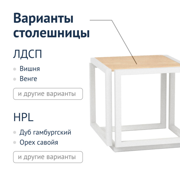 Стол Куб, кофейный - фото 4