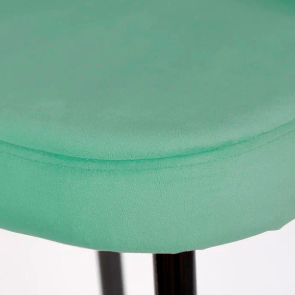 Стул Пиннате, барный, мятный, черный, велюр - фото 9