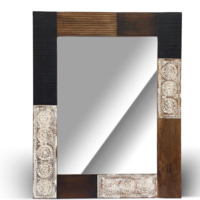 Настоящее фото товара Зеркало в деревянной раме, Базант, произведённого компанией ChiedoCover