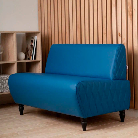 Диван Лотик, экокожа, синий - фото 5