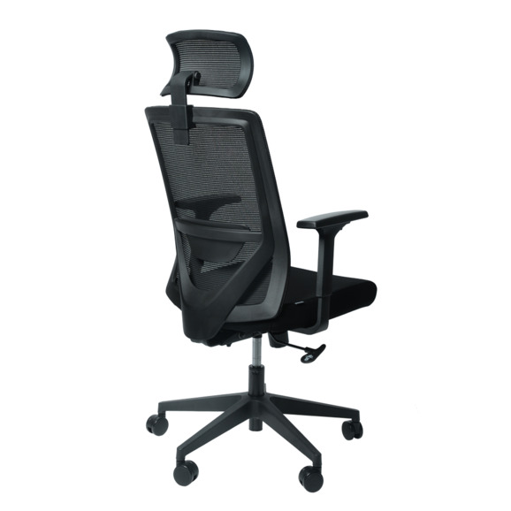 Офисное поворотное кресло Sparx frs-3 also black, ткань / сетка, черный - фото 5