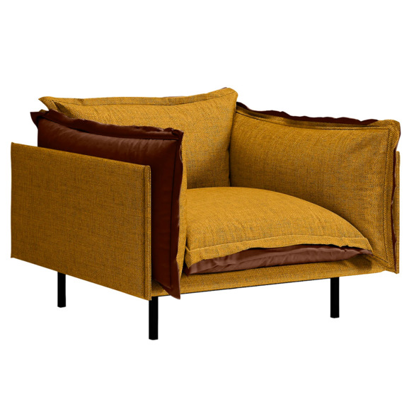 Кресло Barcelona, горчичный - фото 1