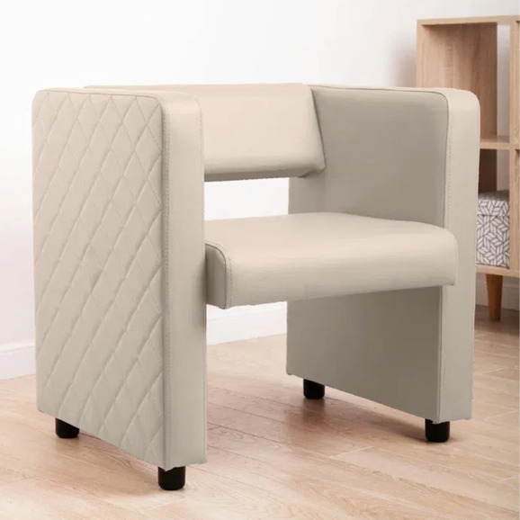 Кресло Тепал, экокожа, кремовый - фото 4