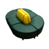 Диван Блазз шестиместный, экокожа Пегасо, зеленый, желтый Диван Блазз шестиместный, экокожа Пегасо, зеленый, желтый