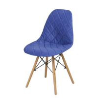 Настоящее фото товара Чехол Е06 на стул Eames, синий, произведённого компанией ChiedoCover