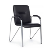 Фотография товара Стул Самба с мягкими подлокотниками, черный, хром от компании ChiedoCover.