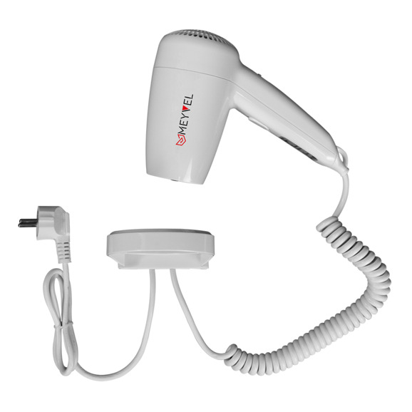 Фен для волос настенный Meyvel MF3-1300 (White) - фото 3