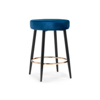 Настоящее фото товара Барный стул Plato dark blue, произведённого компанией ChiedoCover