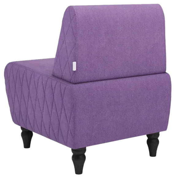 Кресло Лотик велюр, фиолетовый - фото 3