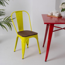 Фотография товара Стул Tolix Wood, желтый от компании ChiedoCover.