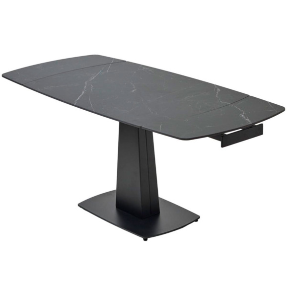 Стол BALDE 140 MATT BLACK MARBLE SOLID CERAMIC / BLACK - фото 6