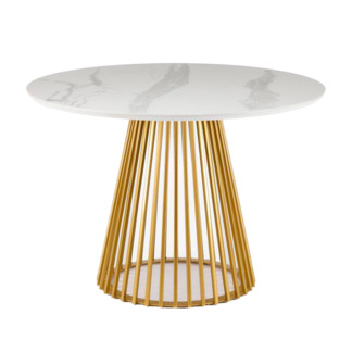 Фотография товара Керамический стол Нэнси 110 patagonoa bianco repose / золото