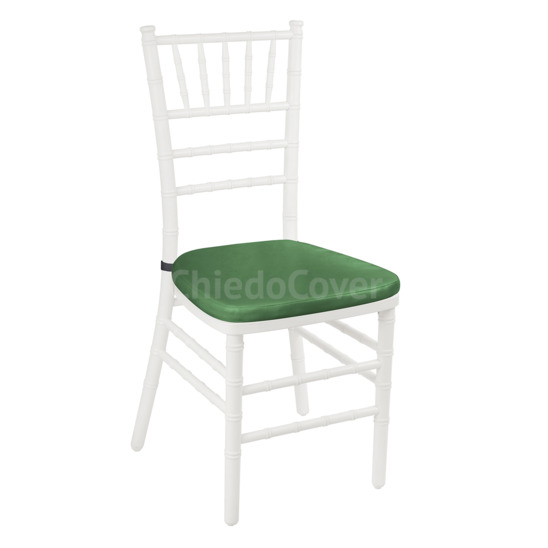 Подушка 01 для стула Кьявари, 3см, кожзам зеленый - фото 1