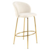 Стул барный Fracture, кремовый, золото