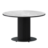 Настоящее фото товара Стол нераздвижной Римс, 1000мм, лавант, черный муар, произведённого компанией ChiedoCover