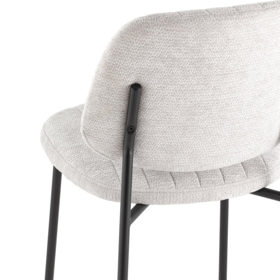 Стул обеденный Patrys, светло-серый, шенилл - фото 6