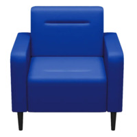 Фотография Кресло Папилла, экокожа, синий Фотография товара Кресло Папилла, экокожа, синий от компании ChiedoCover.