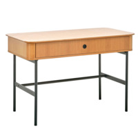 Настоящее фото товара Стол письменный Trunk, дуб натуральный, черный, произведённого компанией ChiedoCover