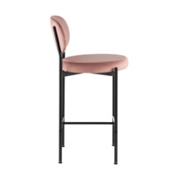 Фотография товара Стул полубарный Бриф ВД, велюр, пыльно-розовый от компании ChiedoCover.