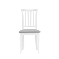 Фотография товара Деревянный стул Фрезино серый велюр / белый от компании ChiedoCover.