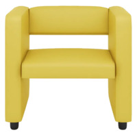 Фотография Кресло Тепал, экокожа, желтый Фотография товара Кресло Тепал, экокожа, желтый от компании ChiedoCover.