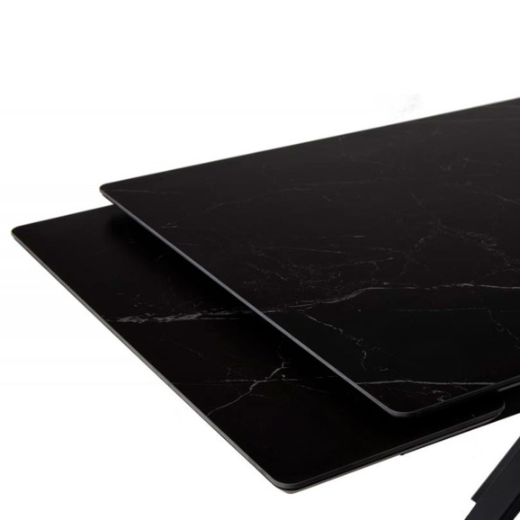 Керамический стол Старлайт 140 (200) х 80 shakespeare black / черный - фото 5