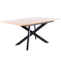 Настоящее фото товара Стол Block, дуб, ножки черные, произведённого компанией ChiedoCover