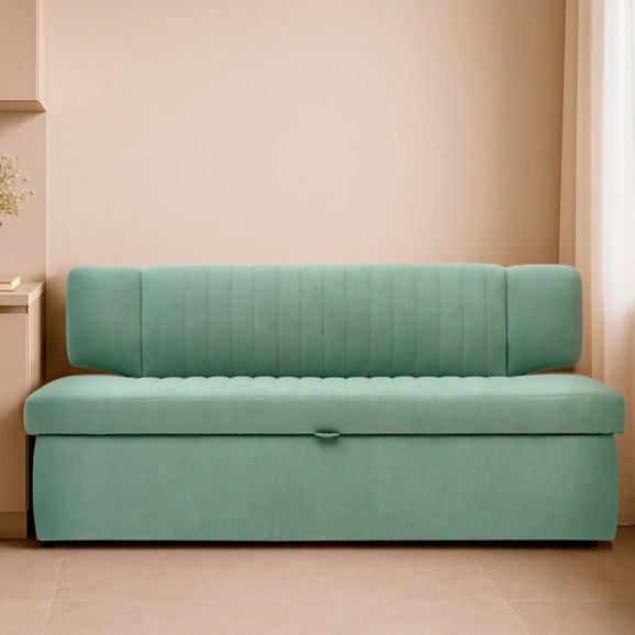 Диван для кухни Стронго 168, светло-зеленый - фото 5