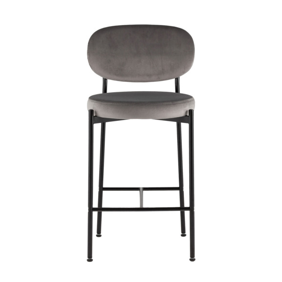 Стул полубарный Бриф ВД, велюр, серый - фото 6