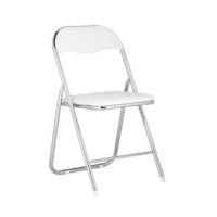 Настоящее фото товара Стул на металлокаркасе Fold 1 складной white / chrome, произведённого компанией ChiedoCover