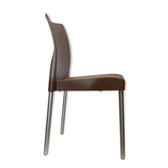 Кресло пластиковое Итинос, коричневый - фото 4