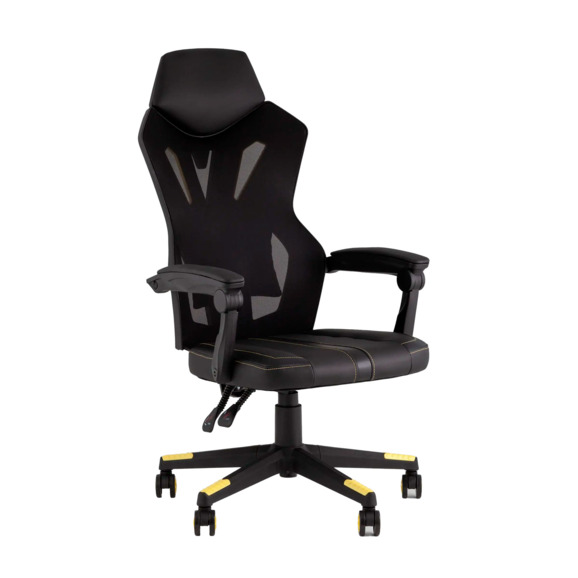Кресло спортивное TopChairs Айронхайд желтый Кресло спортивное TopChairs Айронхайд желтый - фото 1