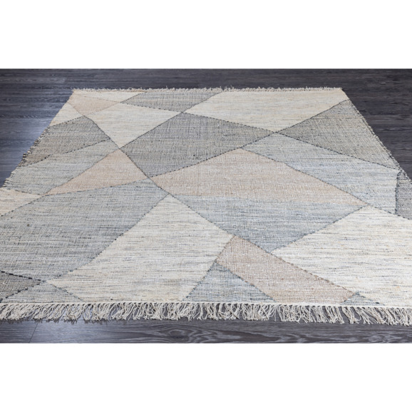Индийский ковёр «MODERN KILIM» NATURAL-AQUA - фото 8